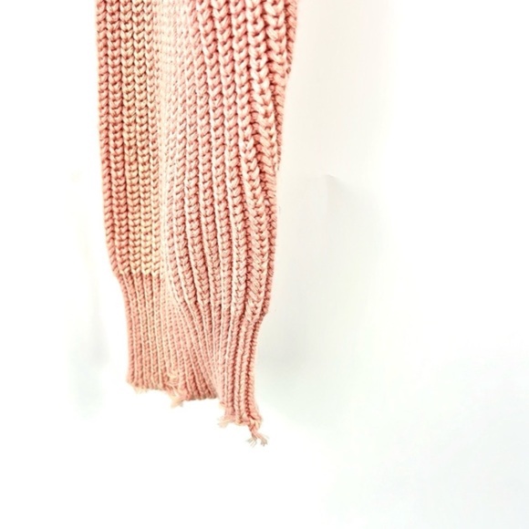 MABLE Julia Salmon Distressed Edge Sweater - Picture 6 of 8